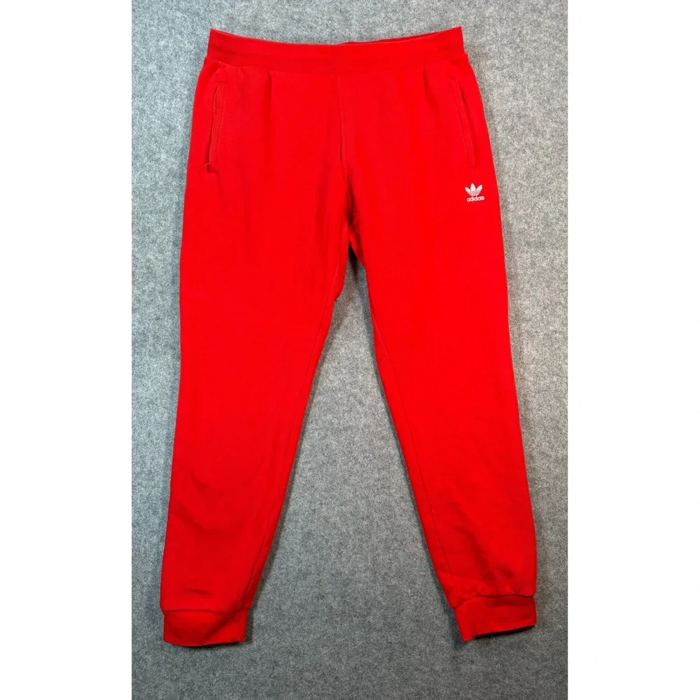 Adidas Originals Mens Primegreen Trefoil Sweatpants Red Joggers XL